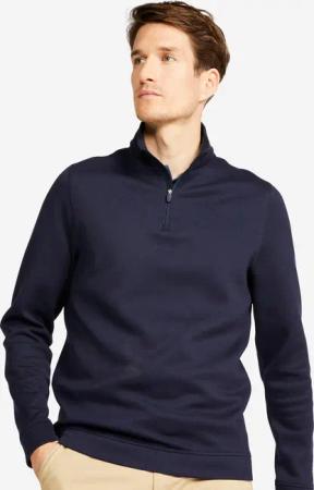 Herren Golf Sweatshirt Reißverschluss - MW500 marineblau