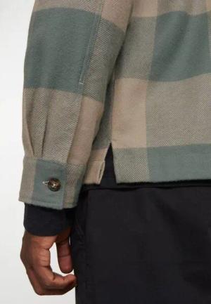 Herren Overshirt aus Bio-Baumwolle - FERN CHECK - recolution