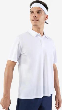 Herren Poloshirt kurzarm Tennis - Essential weiss