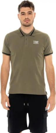 Herren-Poloshirt mit Leone Basic-Kragen