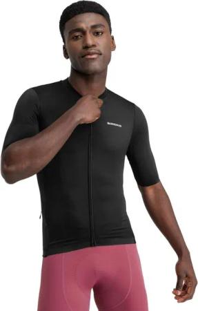 Herren Radsport kurzärmeliges -radtrikot aus recyclingmaterialien M6R Zero Schw