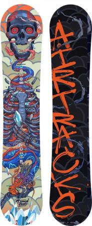 Herren Snowboard Diamond Heart Carbon Hybird Rocker