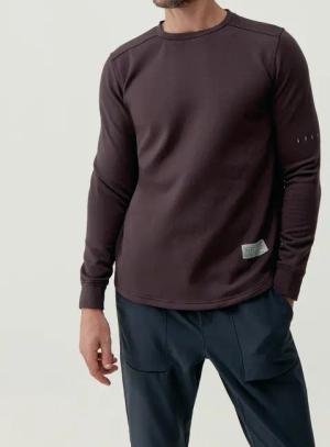 Herren-Sweatshirt aus Performance-Stoff mit Tasche Erie Born Living Yoga