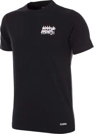 Herren - T-shirt - Deutsland EM 1996 Embroidery - Kurzarm - Schwarz