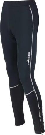 Herren Thermo Fahrradhose Lang Pro Schwarz-Silber