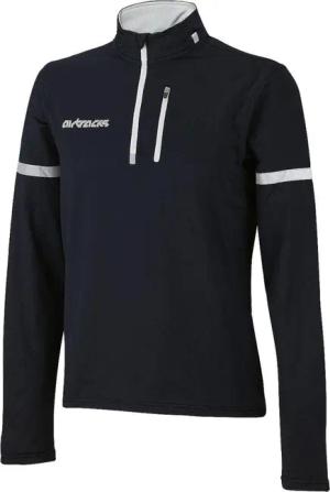 Herren Thermo Fahrradtrikot - Laufshirt Langarm Schwarz