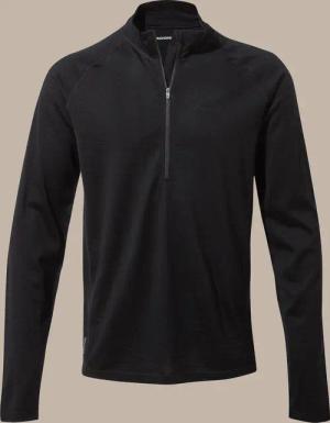 Herren Wandern Fleece - Expert Merino Half Zip Long Sleeved Baselayer