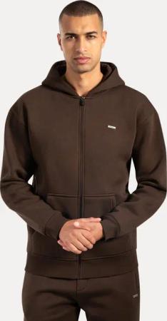 Herren Zip Hoodie Ilyas Braun