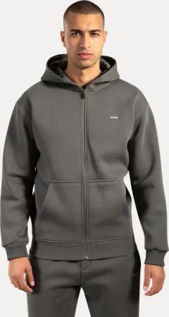 Herren Zip Hoodie Ilyas Grau