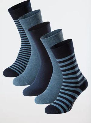 Herrensocken 5er-Pack stay fresh mehrfarbig - Bluebird 43/46