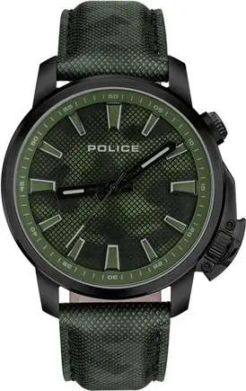 Herrenuhr Kavalan mit Lederband, khaki