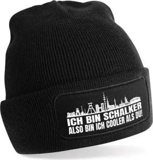 Herzbotschaft Beanie Strickmütze Beanie mit Spruch ICH BIN SCHALKER (Mütze mit Aufdruck, Skimütze) Unisex SoftTouch angenehm weiche und warme Wintermütze Einheitsgröße