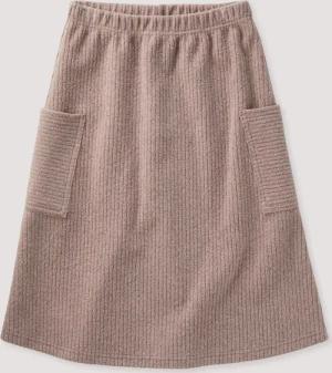 hessnatur Kinder Fleece Rock BETTER RECYCLING aus Bio-Baumwolle - orange - Größe 134/140