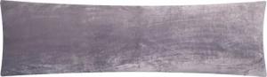 Heubergshop Seitenschläferkissenbezug, (1 Stück), 40x145cm, Fleece Winter flauschig weich warm Kissenbezug (Anthrazit)