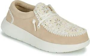 HEYDUDE  Slip on Wendy COMF Suede Crochet