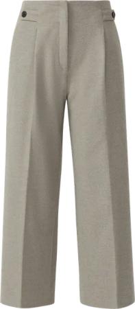 High Rise Culotte aus Flanell mit klassischer Bundfalte