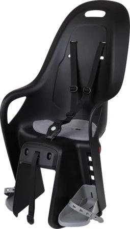 Hinterer Fahrradsitz für Gepäckträger KOARI Schwarz/Grau