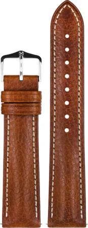 Hirsch 01302170-2-20 Armband für Uhren Boston M 20 mm Leder Goldbraun