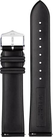 Hirsch 40458850-2-22 Uhren-Armband Hevea L 22 mm Kautschuk Schwarz