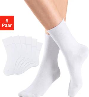 H.I.S Socken Damen 6x weiß Gr.43-46