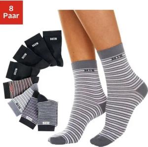 H.I.S Socken (Packung, 8-Paar) geringelt und unifarben