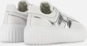 Hogan Low-Top Sneaker - Platform Sneakers With Metallic Accents - Gr. 37,5 (EU) - in Weiß - für Damen