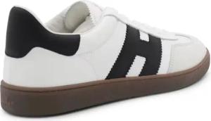 Hogan Low-Top Sneaker - White And Black Leather Sneakers - Gr. 10 - in Weiß - für Damen