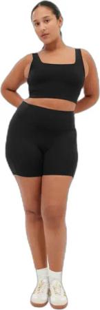 Hohe Taille Damen-Radhose Girlfriend Collective