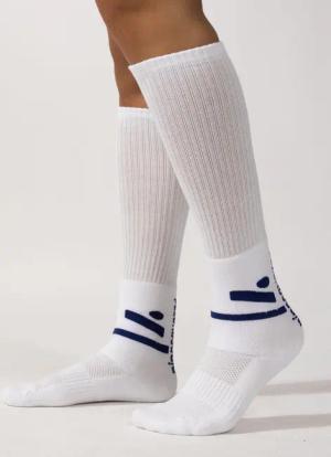 Hohe Volleyballsocken “Jump Spin” (2 Paar) – dunkelblaues Log (36/39)