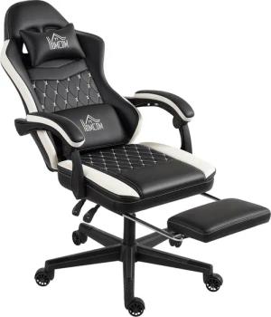 HOMCOM Gaming-Stuhl Polyester, Stahl