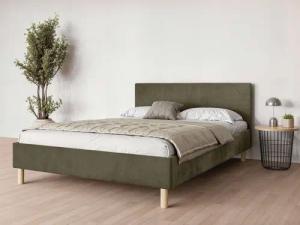 Home affaire Collection Polsterbett Albybyn, Bettgestell mit Kopfteil und Lattenrost, in 2 Breiten, ohne Bettkasten und Matratze, in 2 Breiten- 140 und 160 cm