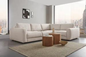 Home affaire Ecksofa Bloomfield, Breite 304cm, Mega Polsterecke mit viel Platz, L-Form, extra tiefe Sitzfläche, wahlweise mit Sitztiefenverstellung