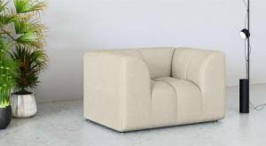 Home affaire Sessel TUURE Verlässliche Qualität, moderne Steppung, Breite 134cm, Bubble Optik, hoher Sitzkomfort, Wellenunterfederung