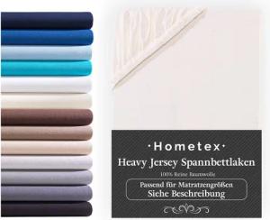 Hometex Premium Textiles Spannbettlaken Exclusive Topper-Spannbettlaken, Jersey, Für Matratzentopper und Boxspringbett Topper