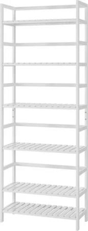 Homfa Standregal, Badregal mit 6 Ablagen verstellbar 161x60x26cm