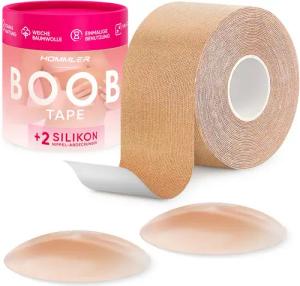 Hommler Set: Klebe-BH Tape Brust Klebeband und Nippelpads (1-tlg)