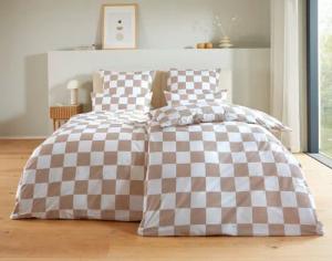homsy by Ana Johnson Bettwäsche Chessley, Renforcé, 2 teilig, mit coolem Karo-Muster, ab Größe 135x200 cm, by Ana Johnson