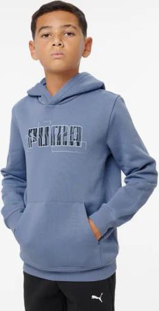 Hoodie Kinder - bedruckt grau