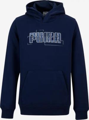 Hoodie Kinder - Print blau