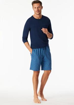 Hose kurz blau gemustert - Mix+Relax 50