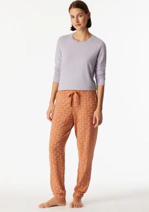 Hose lang Bündchen Ornament multicolor - Mix+Relax 48