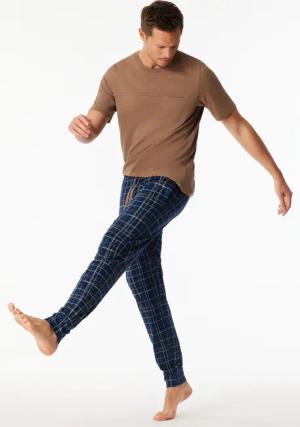 Hose lang Jersey Bündchen Karos multicolor - Mix+Relax 58