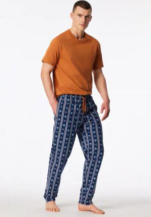 Hose lang Karos graphit bedruckt - Mix+Relax 102