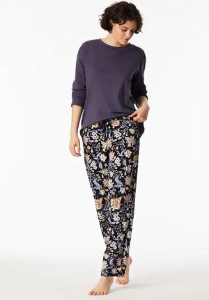 Hose lang schwarz gemustert - Mix+Relax 38