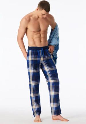 Hose lang Webware royal kariert - Mix+Relax 56