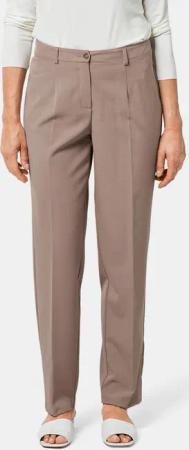 Hose mit Gürtelschlaufen in pflegeleichter Qualität - taupe - Gr. 225 von Goldner Fashion