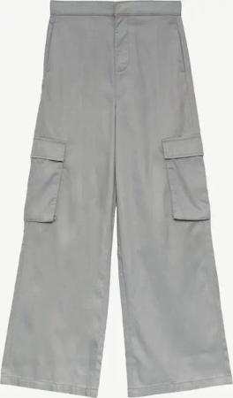 Hose / Regular Fit / High Rise / Wide Leg / Glanzeffekt