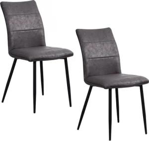 HTI-Living Esszimmerstuhl Esszimmerstuhl 2er Set Antikanthrazit Vasile (Set, 2 St), Küchentuhl