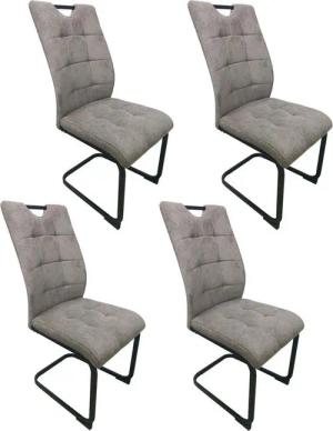 HTI-Living Esszimmerstuhl Schwingstuhl Mateo Beige 4er-Set (Set, 4 St), Esszimmerstuhl Freischwinger