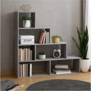 HTI-Living Raumteilerregal Stufenregal in Beton Raumteiler, Stück 1-tlg., Stufenregal Bücherregal